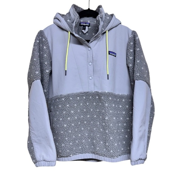 Patagonia Jackets & Blazers - Patagonia Shelled Retro-X Pullover Hooded Salt Grey Gray Heather Women's Size XL